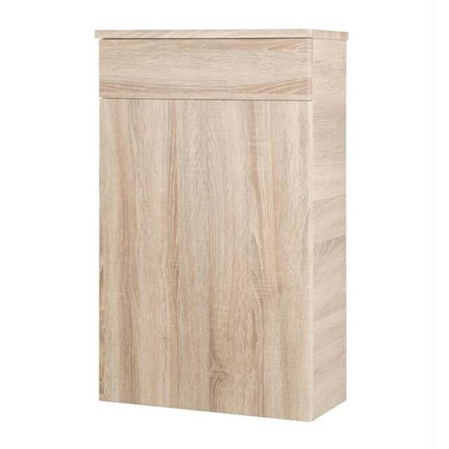 500mm Bathroom Sonoma Oak Floor Standing WC Unit (Central) Brown Brown 1