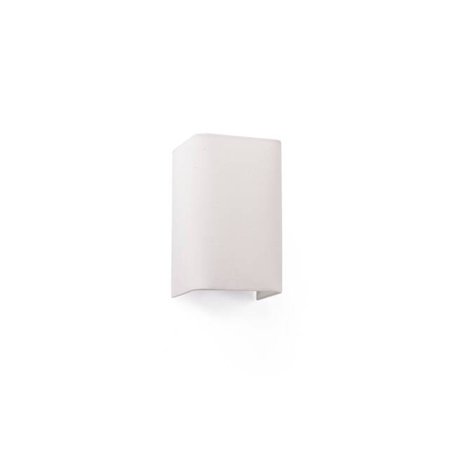 Cotton Beige Square Wall Light 200x 125x 105 1x E27
