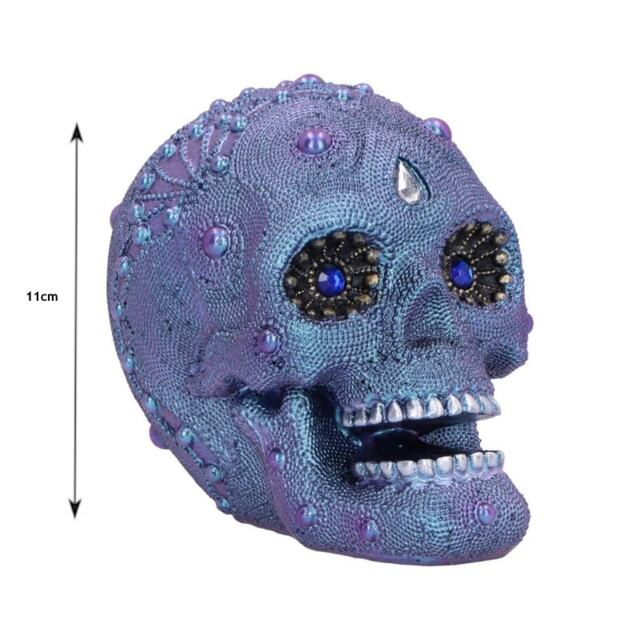 Nemesis Now Bejewelled Resin Skull Ornament 11cm
