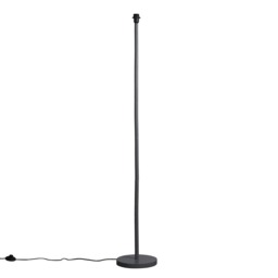 ValueLights Modern Scandi Floor Lamp In Light Grey Wooden Base