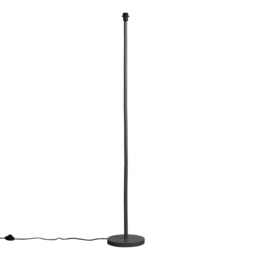 Valuelights Modern Scandi Floor Lamp In Light Grey Wooden Base