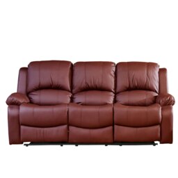 Glendale 3 Seat Reclining Sofa - Burgundy
