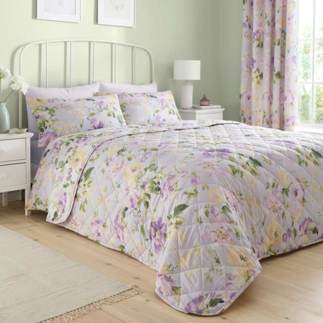 D & D Flourette Bedspread Lilac