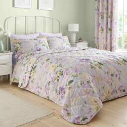 D & D Flourette Bedspread Lilac