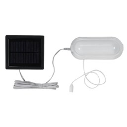 Solar Powered Shed Light 50L White 1