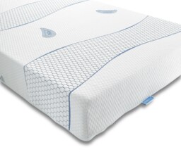 Sareer 6 Inch Cool Blue Memory Foam Mattress 4FT6 White Double