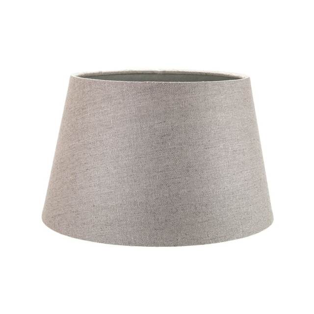 Classic 10 Inch Grey Linen Fabric Drum Table/Pendant Lamp Shade 60w Maximum Grey Grey 1