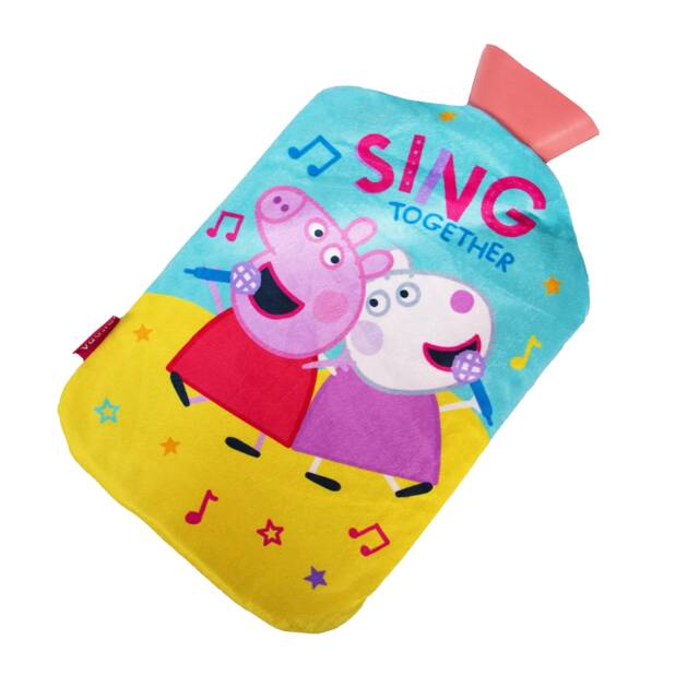 Peppa Pig Sing Together Reversible 2L Hot Water Bottle And Cover Multi Multicoloured One Size 1