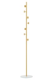 Avento Gold And White Coat Stand Gold One Size