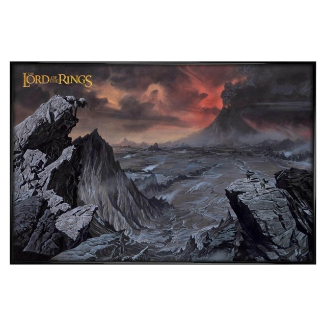 Gloss Black Framed The Lord of the Rings (Mount Doom) Maxi Poster Multi