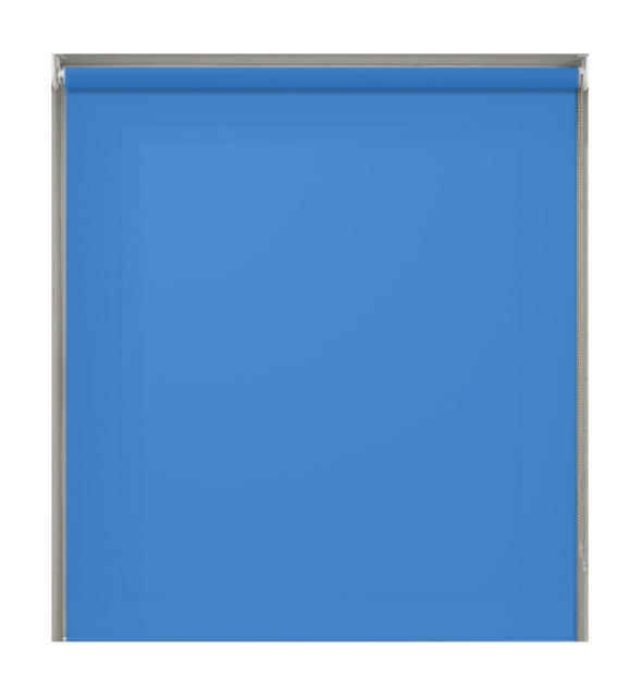 120cm Blue Plain Straight Edge Daylight Roller Blind Blue Blue