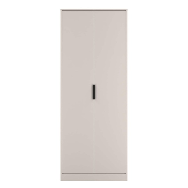 Osaka Tall Double Wardrobe in Kashmir Matt (Ready Assembled) Cream Kashmir Matt