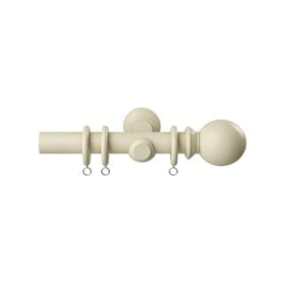 28mm Woodland Cream Curtain Pole Set 115cm Cream Cream