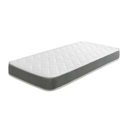 Large Brick Hybrid Mattress - 19cm Deep, Soft Firmness Grey Small Double