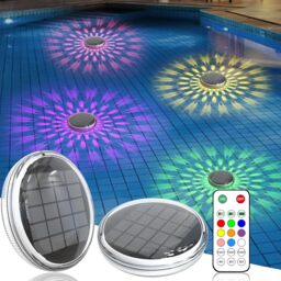2PCS Solar Floating Pool Lights,Float Swimming Pool Lights,Solar Pool Light for Pool Party