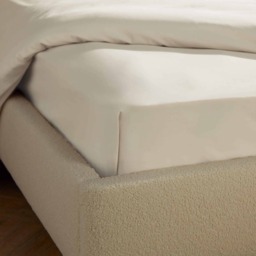 Silentnight Brushed Cotton Fitted Sheet, Almond