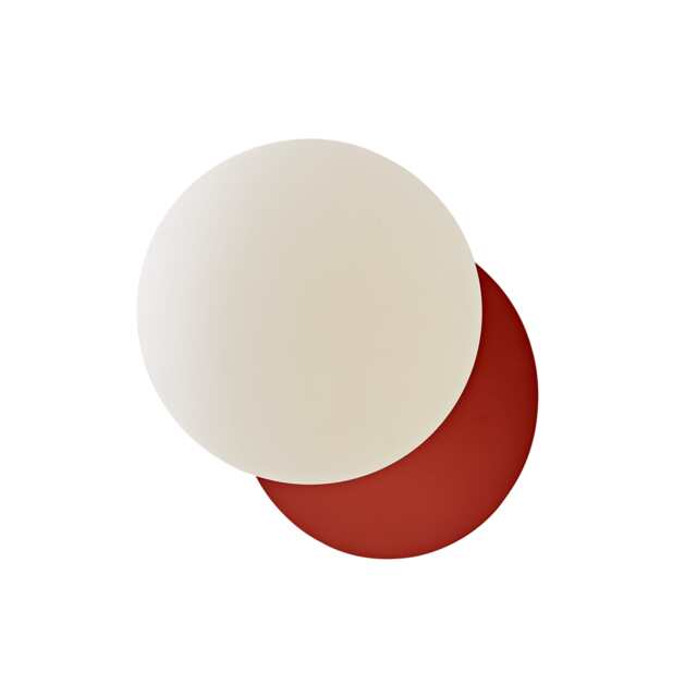 ValueLights Darla Rust Frosted Globe Bathroom Wall Light Orange