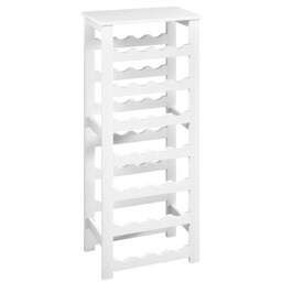 Camilo 7-Tier Wine Rack Freestanding Holds 28 Bottles Home Bar Stand 108cm Stand White White