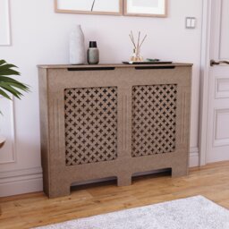 Vida Designs Oxford Radiator Cover MDF Cabinet, Unfinished, 112cm