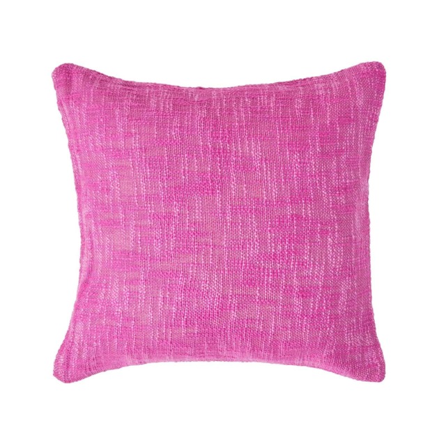 Homescapes Nirvana Cotton Pink Cushion Cover - 60 x 60 cm Pink Pink 60 x 60 cm