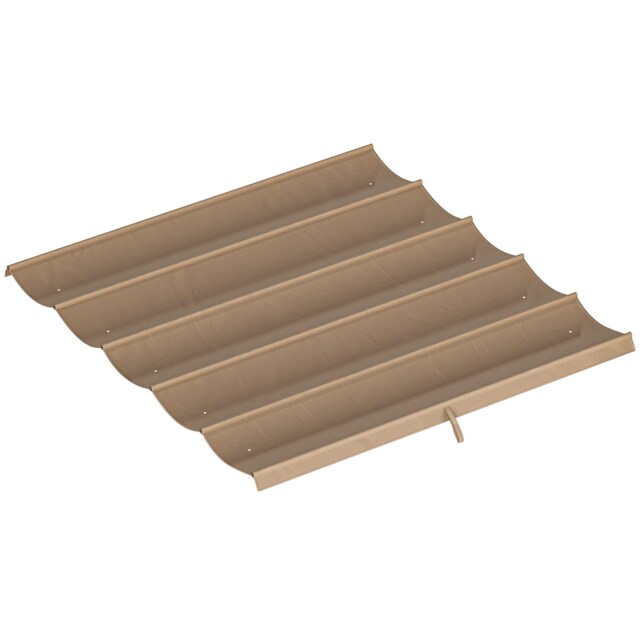 Outsunny 2.55x2.5 m Pergola Cover Replacement for 3x3 m Frame, Tan Brown