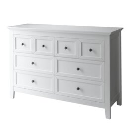 Karlstad Chest of Drawers 8 Drawer in White