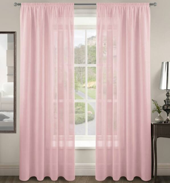 Velosso Riva Slot Top Voile Panel - 150cm x 137cm Pink Pink