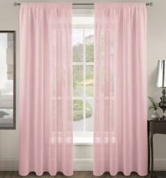 Velosso Riva Slot Top Voile Panel - 150cm x 137cm Pink Pink