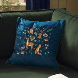 Furn Berry Woods Velvet Cushion
