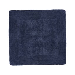 Heavyweight Reversible Square Bath Mat Blue Navy