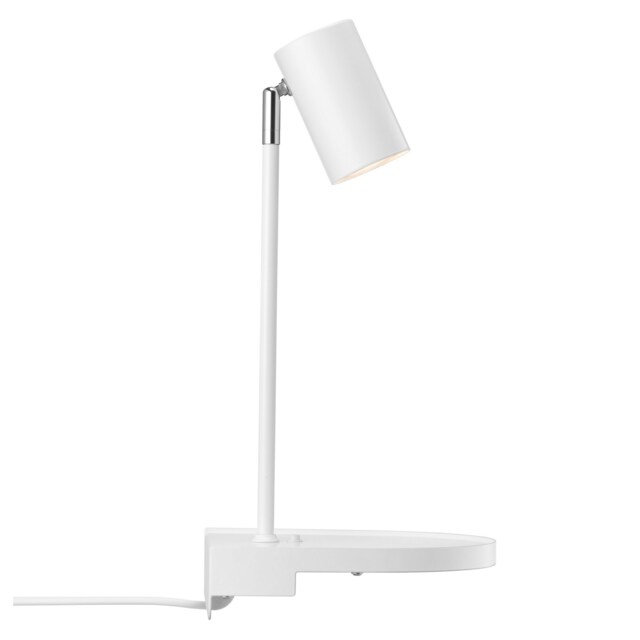 Nordlux Cody Indoor Wall Light White Metal Sensor GU10 Shelf - Plug In or Mains Powered , IP20