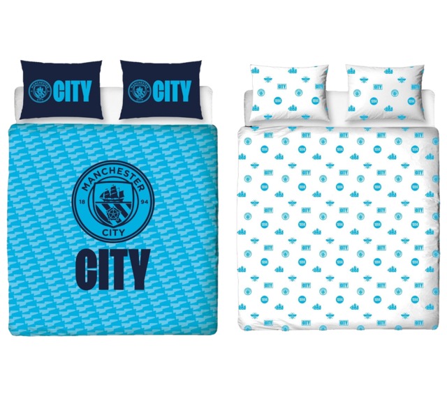 Manchester City FC Crestcol Double Duvet Cover