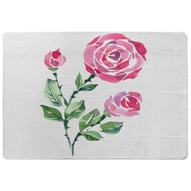 Rose Print Rug Multi