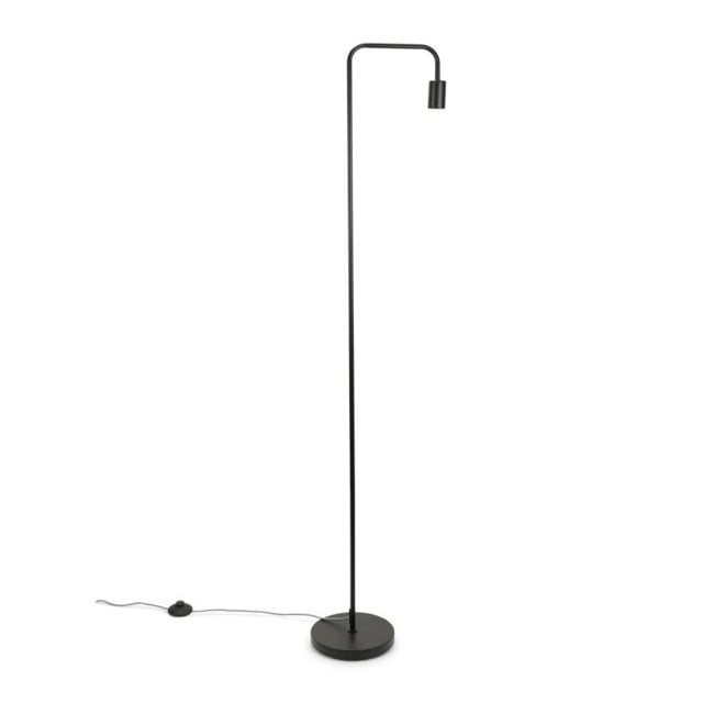 ValueLights Bronx Matte Black Industrial Floor Lamp Black