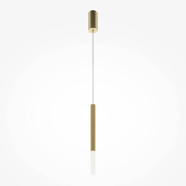 Pro Shade Modern Slim Pendant Ceiling Light Gold 4000K 500lm
