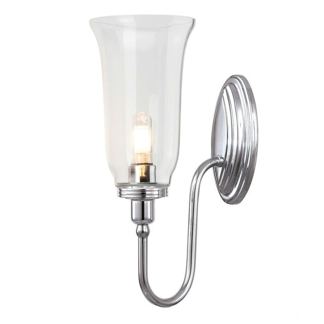 Blake 1 Light Bathroom Wall Light Polished Chrome IP44, G9