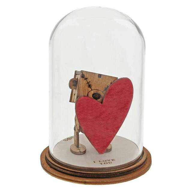 Kloche The Little Wooden Bear I Love You Ornament