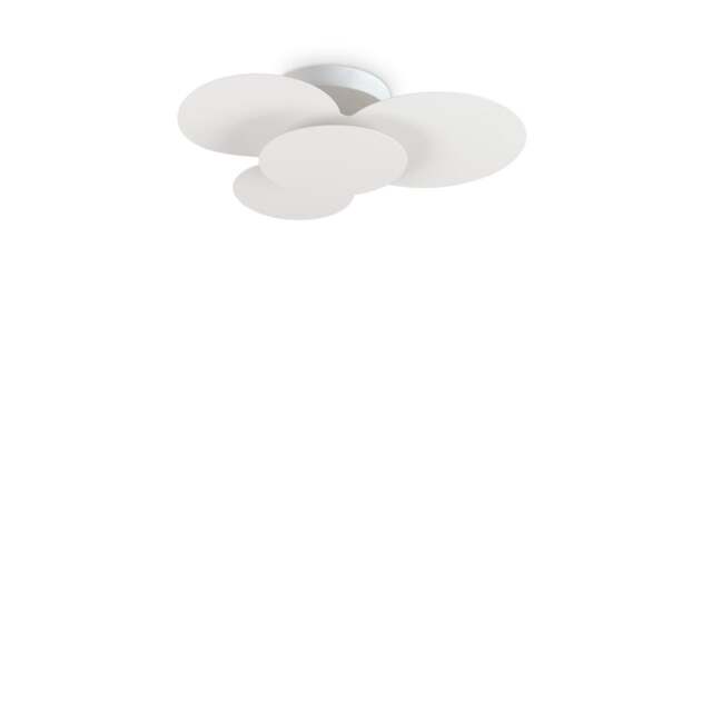 Cloud Circles Decorative Flush Ceiling Light White 52cm 3000K