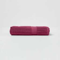 Homescapes Turkish Cotton Bath Towel Set of 2 - Burgundy Red Bath towel 2