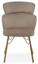 Orsina Mink Velvet Chair, Rustless Velvet Armchair, Easy to Assemble Bedroom Chair, Easy to Clean Outdoor Chair