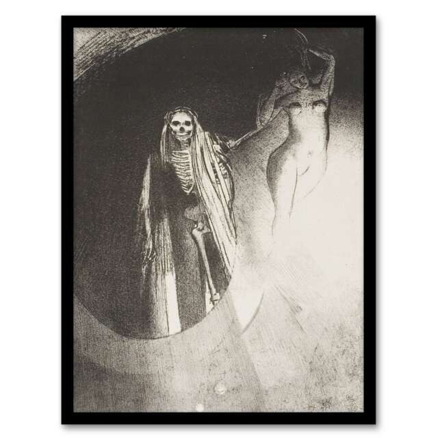 Odilon Redon Framed Wall Art Print Death Let Us Embrace Each Other Home Décor