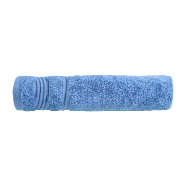 Luxury Zero Twist Egyptian Cotton Bath Sheet 100 x 150cm - Extra Large Bath Towel Blue Blue Cornish Blue Bath sheet