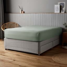 Silentnight Supersoft Fitted Sheet, Sage