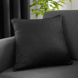 Fusion Strata Filled Cushion Black