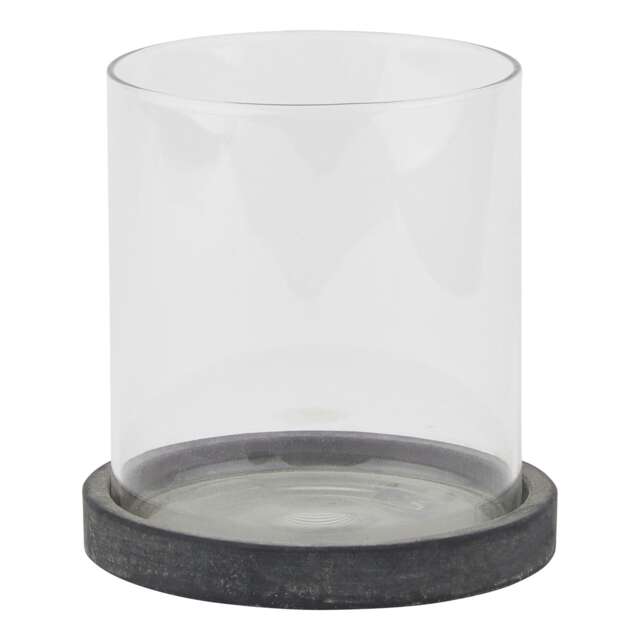 Hill Interiors Amalfi Hurricane Lantern - Grey - One Size (UTHI5156)