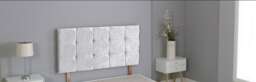 "Crushed Velvet White Cube Headboard White 2FT6 Small Single 20""inch Headboard"