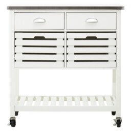 Frankfurt Cream Kitchen Trolley Cream
