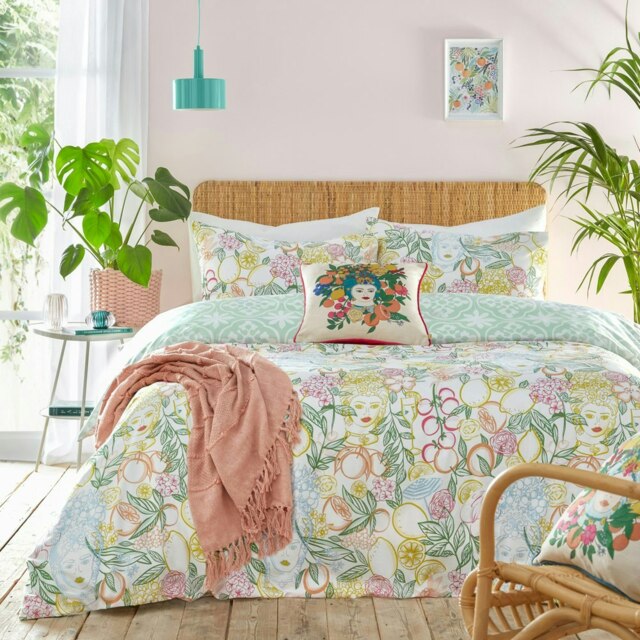 furn. Taormina Floral Super King Duvet Cover Set