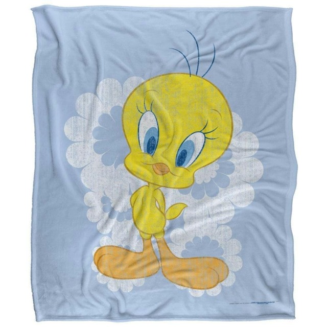 Looney Tunes Faded Tweety Blanket - Multicoloured - One Size