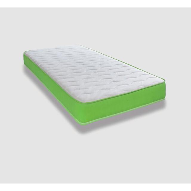 Hybrid Memory Foam & Pinna-Coil Mattress - Soft/Medium Cooltouch+ Breathable Green Double